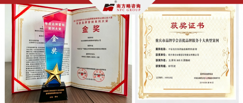 3年时间南方略咨询服务的客户2个获得全国品牌营销案例大奖1 3年时间南方略咨询服务的客户2个获得全国品牌营销案例大奖1